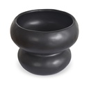 Coupe ceramic Organic noire D19 H14,7cm