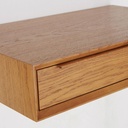 PORTOBELLO - Etagère murale bureau vintage 1 tiroir