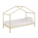 MIMIZAN - Lit cabane enfant en épicéa 90x190