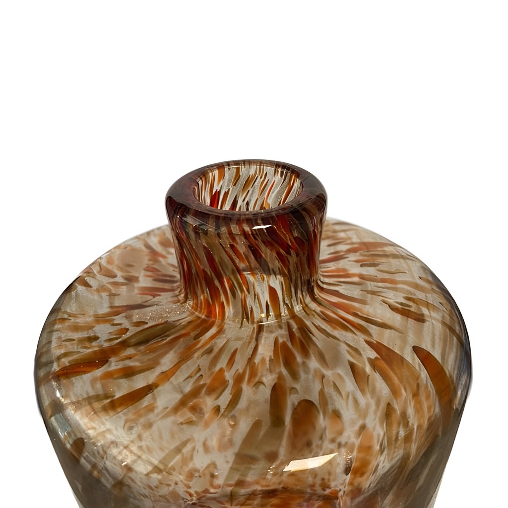 Vase LA HAVANE en verre couleur marron, décoration contemporaine, Dakar Sénégal