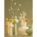 Vase Ø11x25 cm KORTESU verre crème