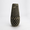 Décoration à poser vannerie en fibres naturelles H40 cm