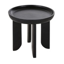 Table d'appoint LEON en bois de manguier noir pour décoration intérieure élégante à Dakar, Sénégal