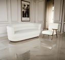 Siège contemporain - Salon 4 places en imitation fourrure pour un style minimaliste chic au Sénégal