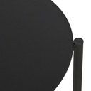 Table basse Siyah, ronde en métal gris anthracite, design moderne - Dakar, Sénégal