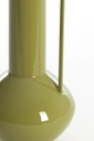 Vase Panzano en métal vert olive brillant PM