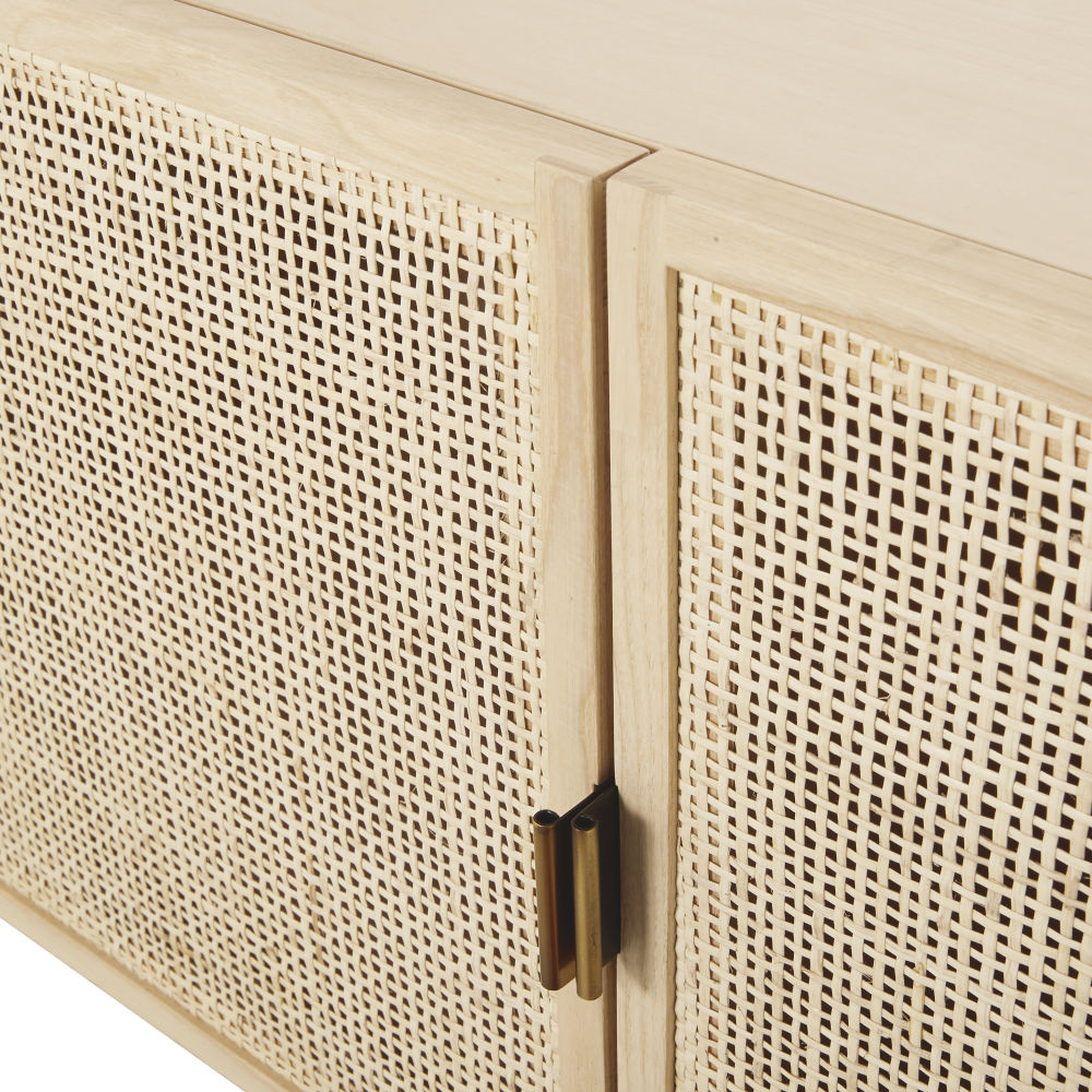 Commode Solstice 2 portes cannage en rotin