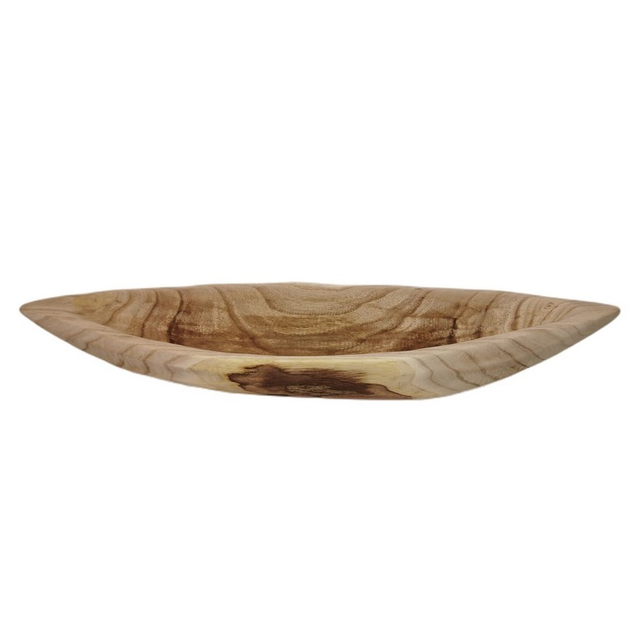 GONDOLE - Coupe décorative en bois naturel 72x9x25 cm