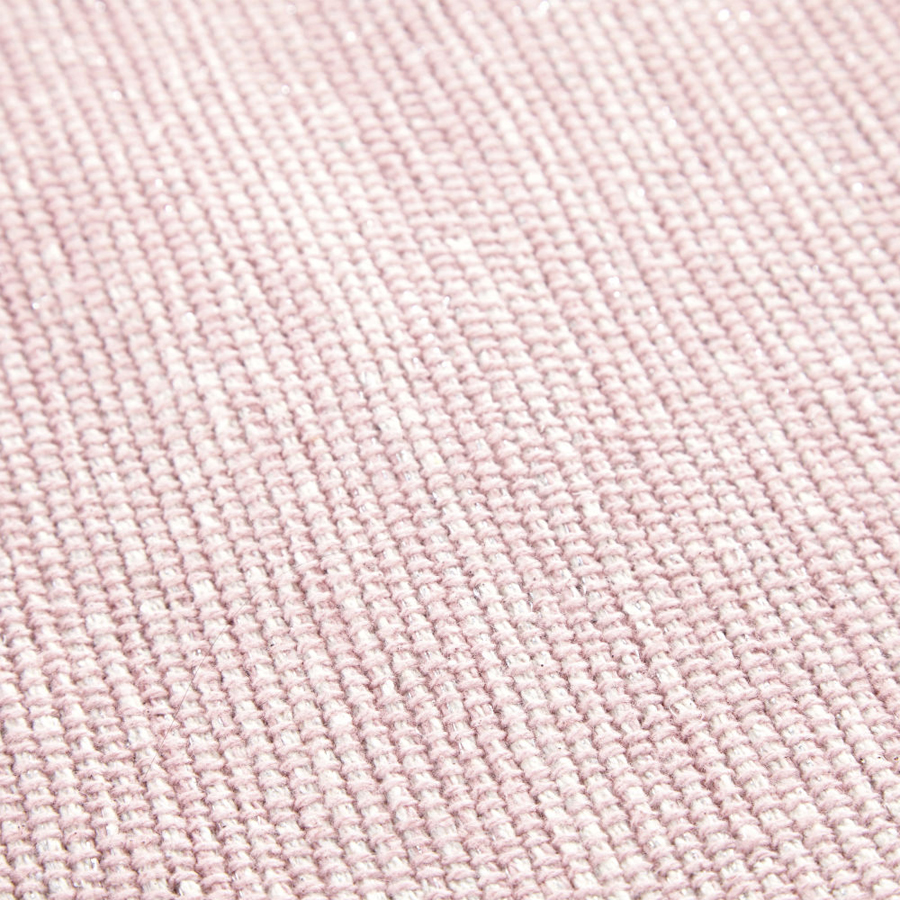 BUCOLIQUE - Tapis à pompons en coton rose 80x200