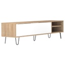 AERO - Meuble TV Chêne et Blanc 165 X 40