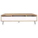 AERO - Meuble TV Chêne et Blanc 165 X 40