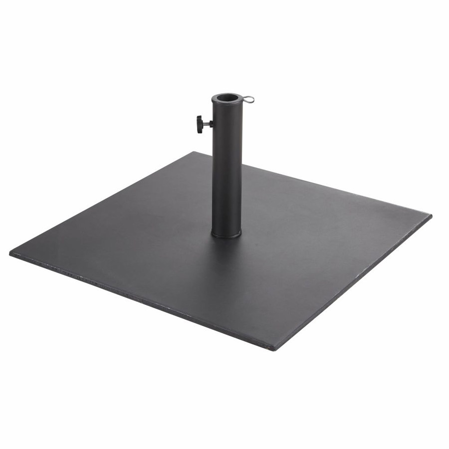 FUZU - Pied de parasol en fer noir mat 35 kg