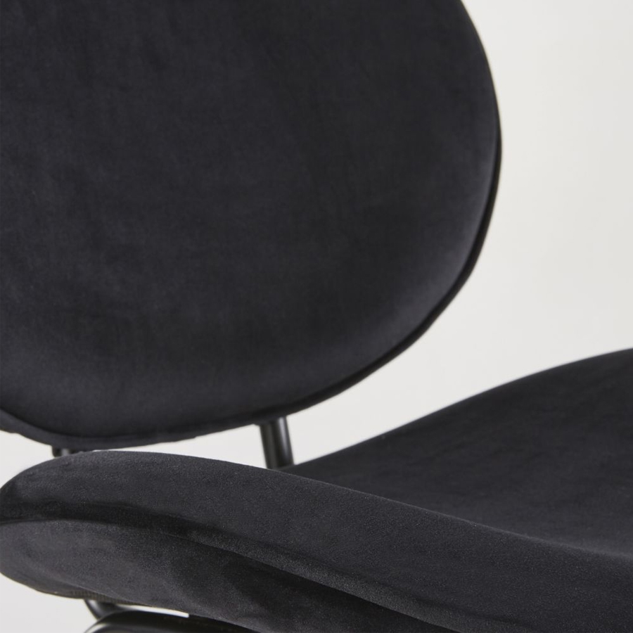 Structure métallique noire élégante - Chaise bar Luna pour décoration contemporaine au Sénégal
