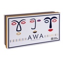 AWA - Coffret de 6 tasses en porcelaine blanc 23cl