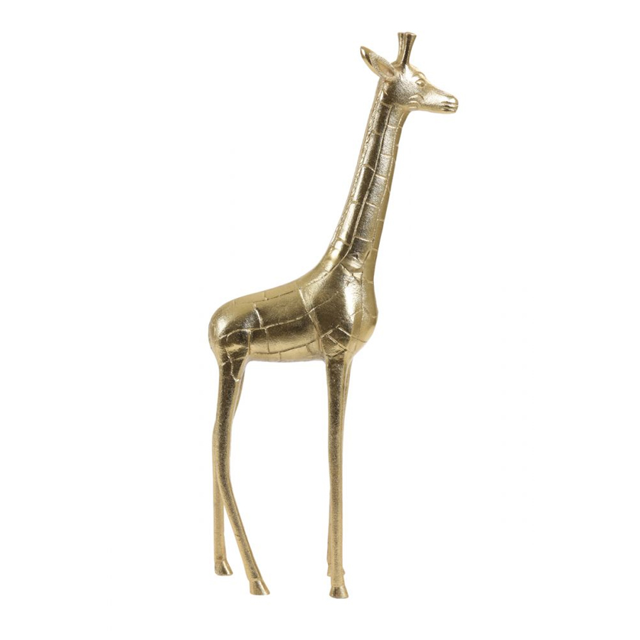 GIRAFE - Ornement en métal doré 28x11x63 cm