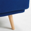 ELVIS - Canapé-lit 3 places en tissu bleu roi