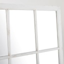 AUGUSTIN - Miroir fenêtre en sapin blanc 140x160