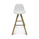 Chaise de bar design scandinave blanche