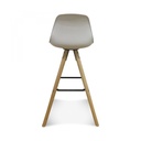 Chaise de bar design scandinave blanche