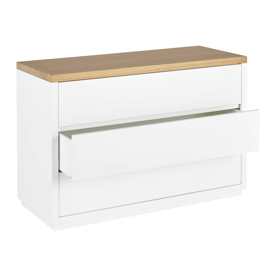 AUSTRAL - Commode blanche 3 tiroirs
