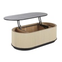 BROOKFIELD - Table basse plateau relevable bicolore