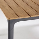 FUJI - Table de jardin 6/8 personnes en composite et aluminium L200