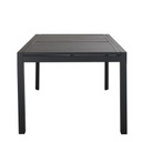 LOUKA - Table de jardin extensible en aluminium gris anthracite 8/14 personnes L200/300