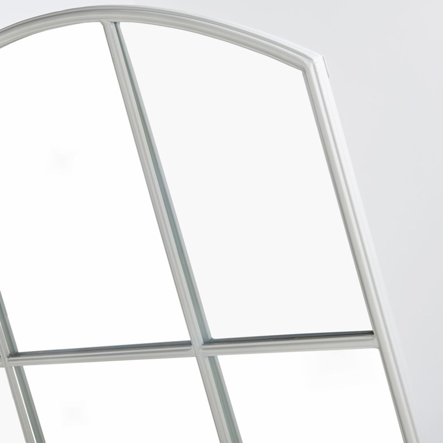 GUIDEL - Miroir en métal blanc 90x140