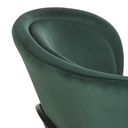 KESHA - Chaise en velours vert