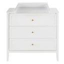 CHAMAREL - Plan à langer pour commode blanc