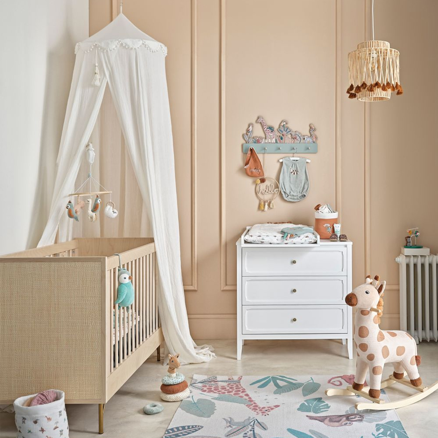 CHAMAREL - Plan à langer pour commode blanc