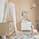 CHAMAREL - Plan à langer pour commode blanc
