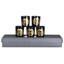 ESSENTIELS - Coffret de 5 bougies en cire noir 4,5x5cm