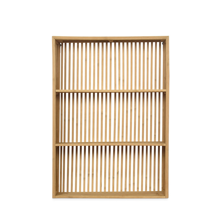 PASSION - Etagère rectangle en bambou naturel et bois sapin 50x70cm