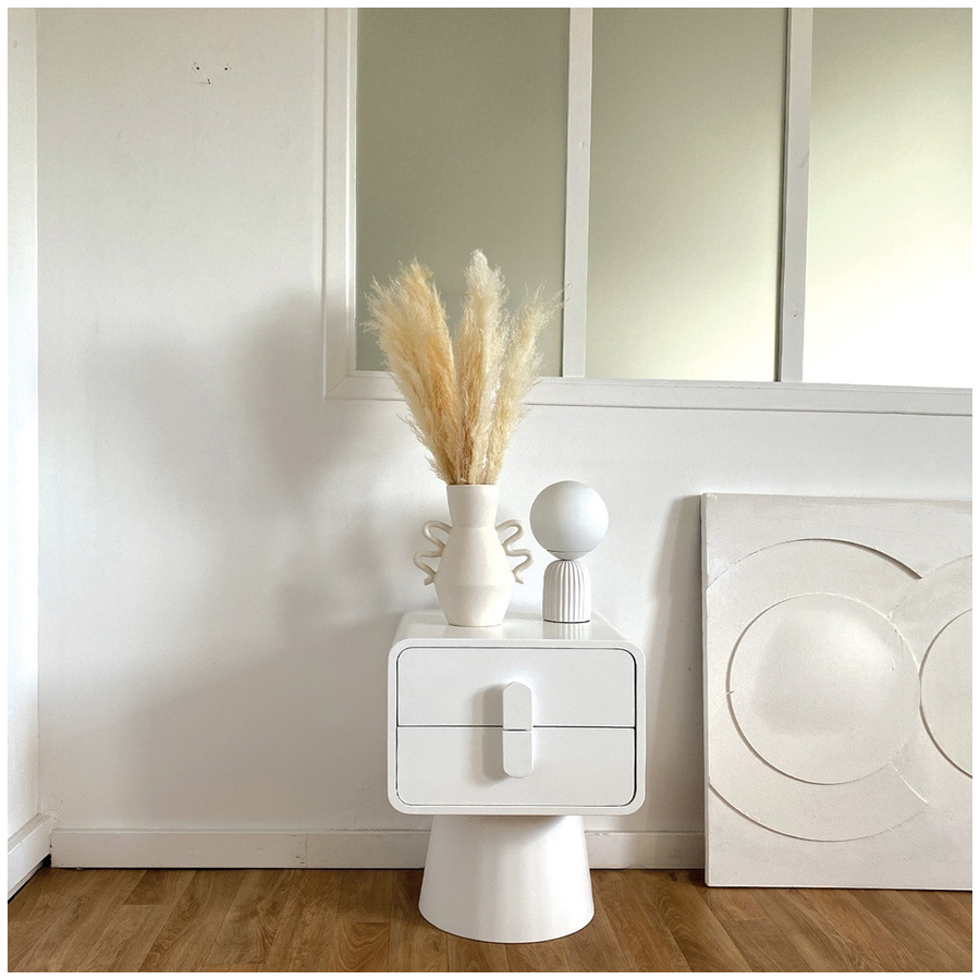 ENTRE - Tableau 3D blanc 60x80cm