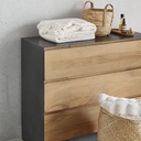CINCINNATI - Commode 3 tiroirs bicolore