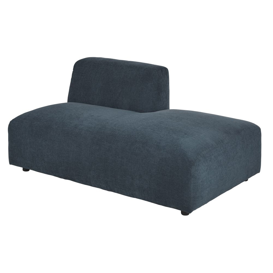 BUDDY - Méridienne droite pour canapé modulable bleue