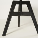 COMPAS - Table à manger 5/6 personnes en manguier et fonte D120