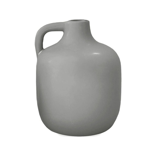 CRUCHE - Vase grès cérame noir 12x15 cm