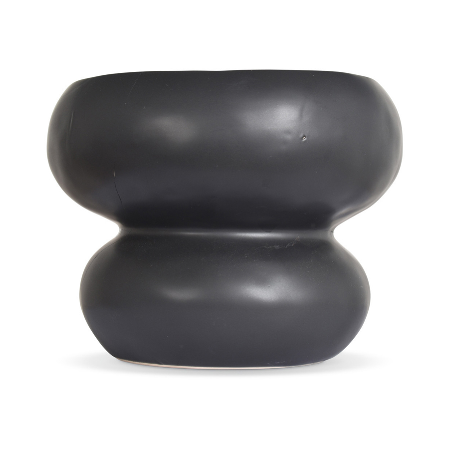 ORGANIC - Coupe en céramique noire 19xH14,7cm
