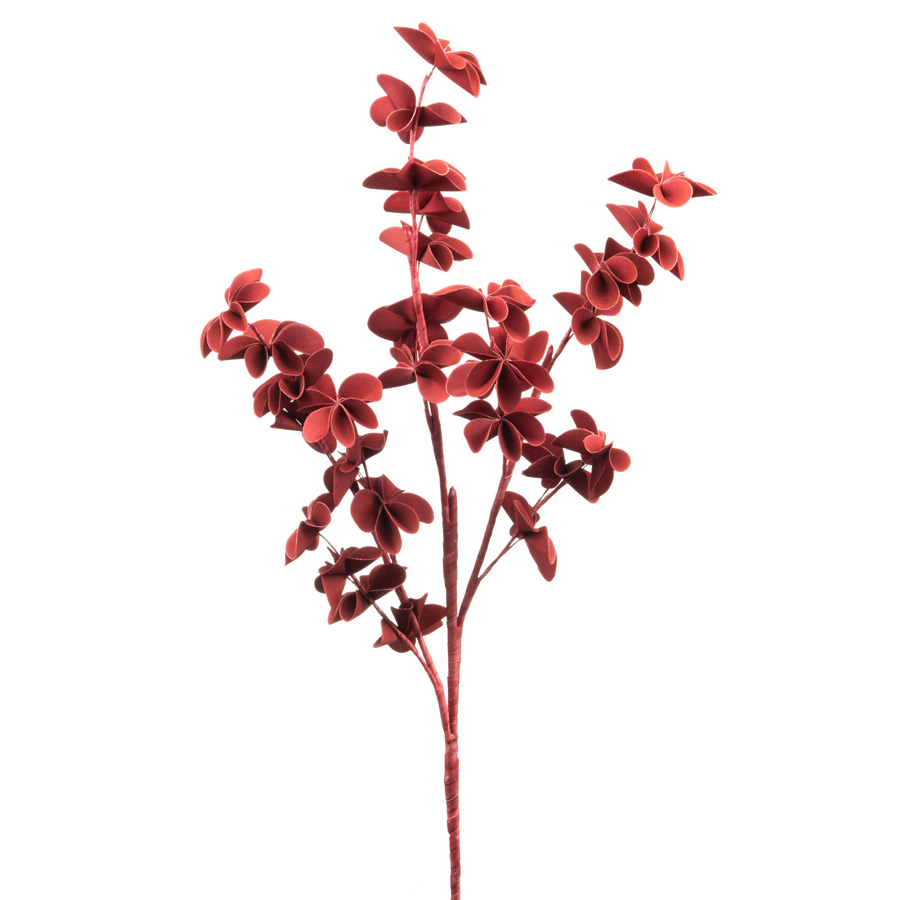 ALMA - Tige fleur artificielle rouge H89