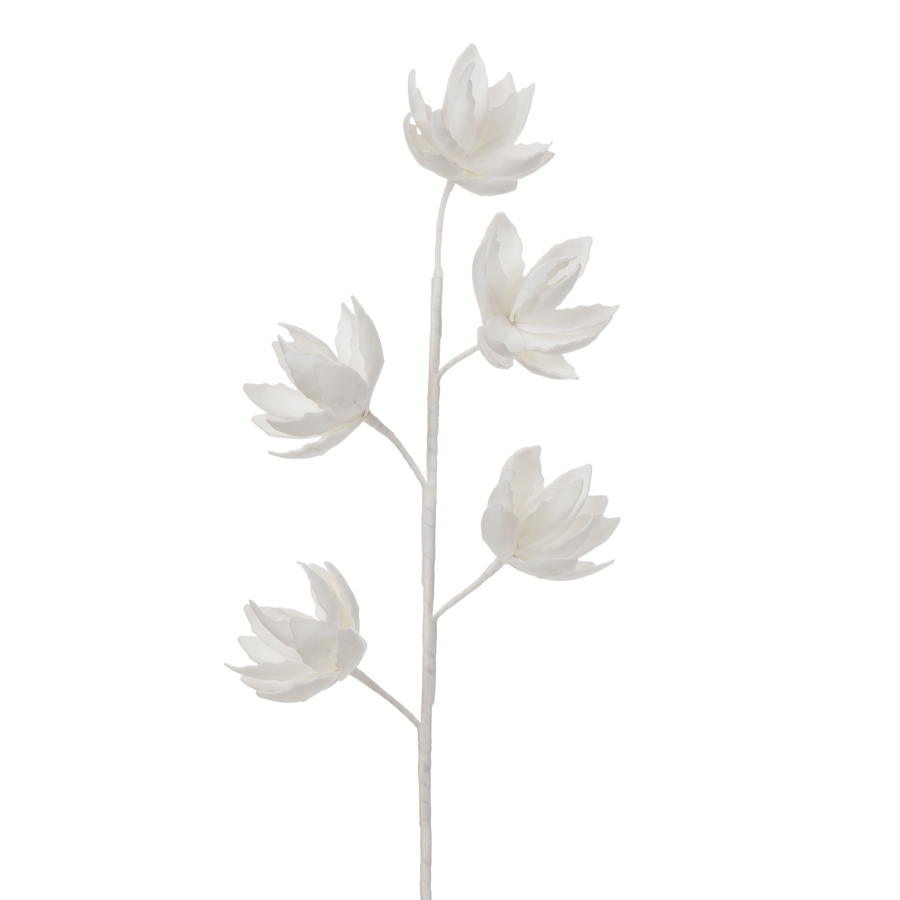 ARIA - Tige fleur artificielle blanc H96