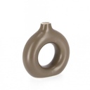 ODINO - Vase en grès marron H19