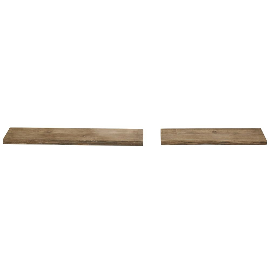 HELGA - Ensemble 2 étagères plates en bois de chêne