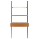 Etagère murale Portobello bureau vintage 1 tiroir
