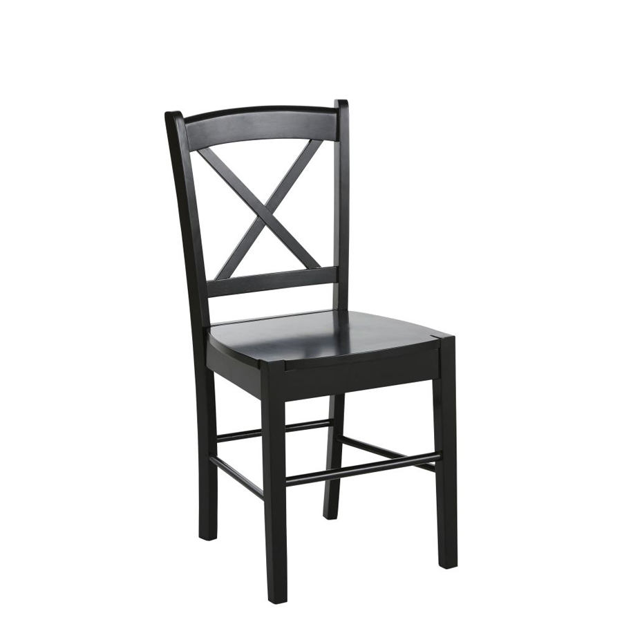 NEWPORT - Chaise en hévéa noir
