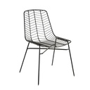 HONOLULU - Chaise de jardin en métal ajouré noir mat