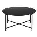 Table basse Calum de jardin ronde en acier noir