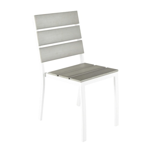 [CN814724] ESCALE - Chaise de jardin en aluminium et composite