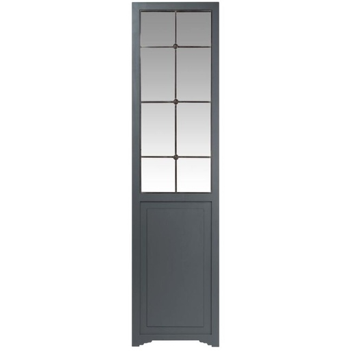 [CN920412] JACQUES - Miroir porte en cèdre et métal gris anthracite 48x186